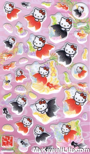 Fish Hello Kitty Stickers