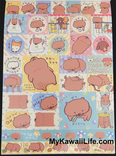 Hobo Hobo Wombat Stickers