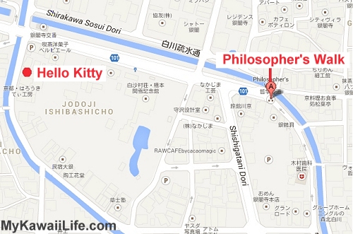 Hello Kitty Koubou Map - The Cutest Hello Kitty Shop In Kyoto