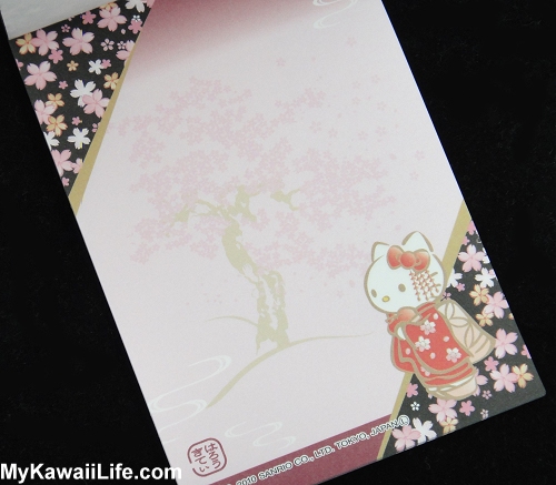 Hello Kitty Kimono Memo Pad - Sakura