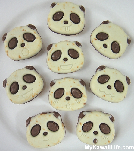 Plate Of Panda Cookies From Japan