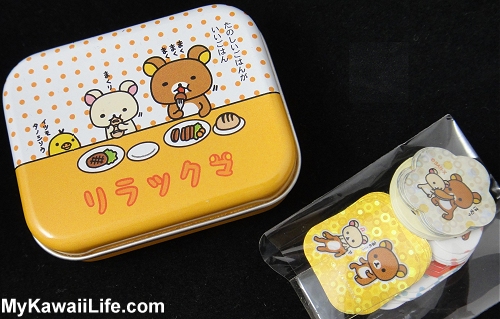 Rilakkuma Sticker Flakes Tin